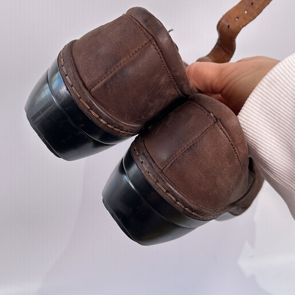 Ariat Womens Caroline Comfort Mary Jane Leather Wedge Brown 7.5 - Picture 7 of 9